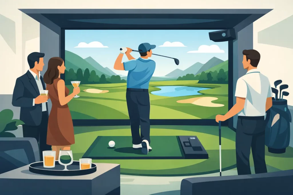 Golf Simulator Hire for Events That Gets Guests Playing