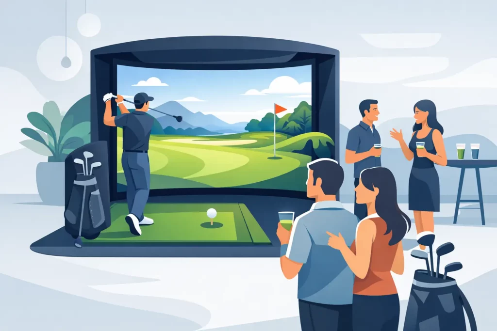Mobile Golf Simulator Hire That Engages Guests
