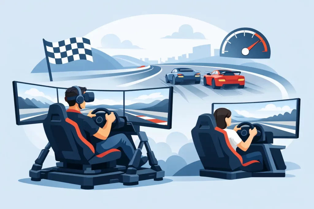 Motion Simulator Hire That Gets Guests Racing